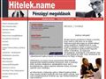 http://www.hitelek.name ismertető oldala